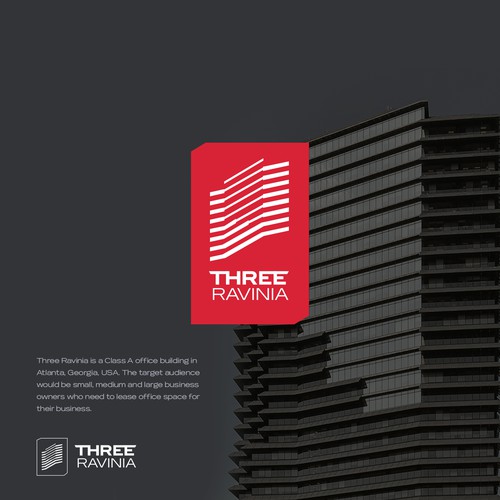 Logo concept for a top of the edge business building.