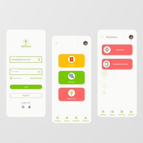 Electricity Consumption Learning App