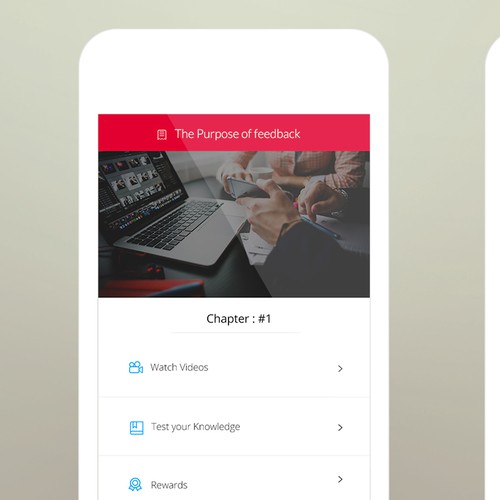 Create a simple design for education / courses app