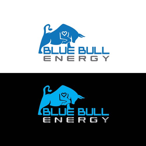 Bull Energy with Heart Logo