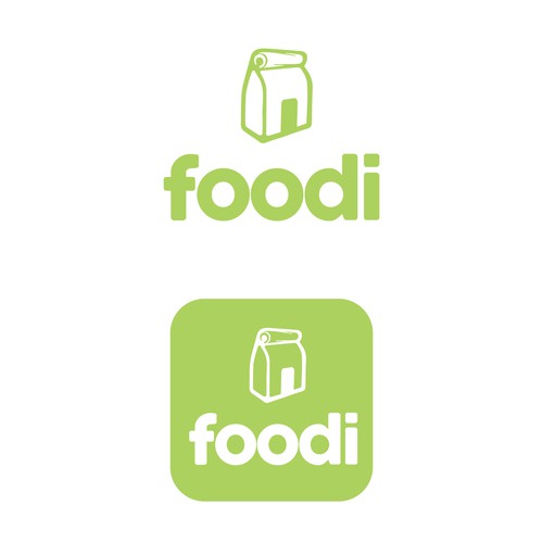 Create a cute logo for cool food startup