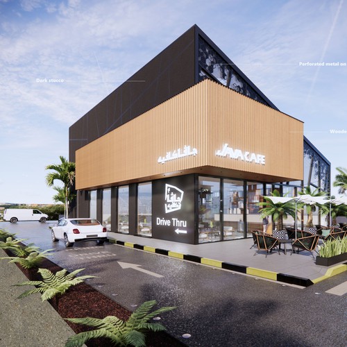 Coffee shop exterior Design