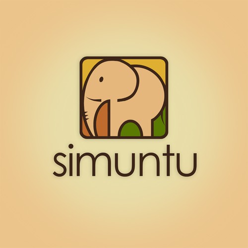 logo for simuntu: A niche social network startup