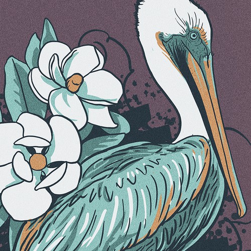 Louisiana Pelican design