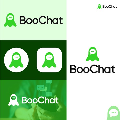 Boochat Chat Logo Design