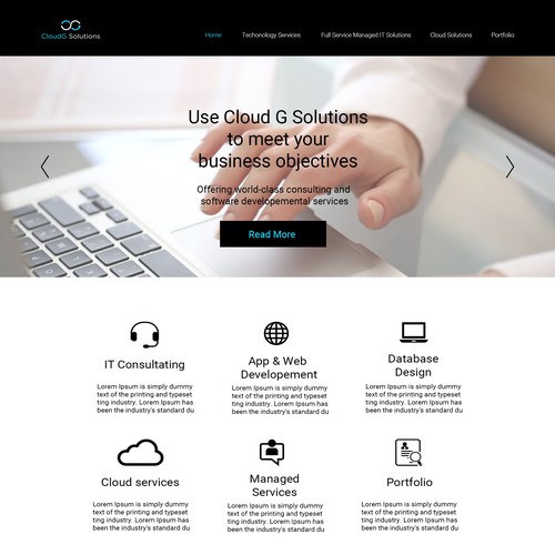 technology webpage design