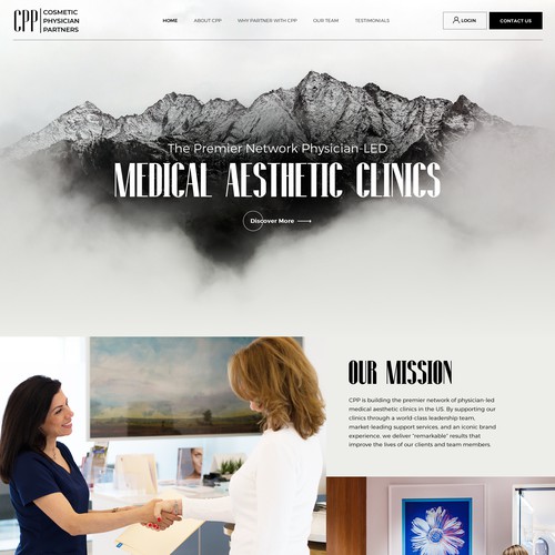 Modern and professional site for Medical Aesthetic Clinic Network