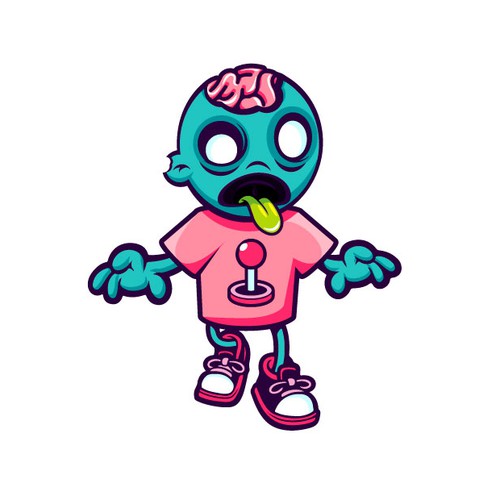 Fun bad ass design for Gaming Tee-Shirt Start-up