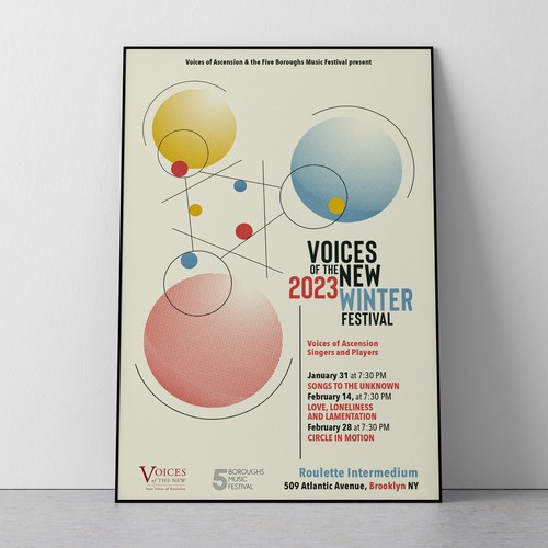 Poster for music festival