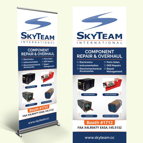 Aircraft Repair Shop needs vertical banner design