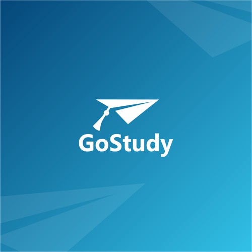 Simple clean logo for study abroad