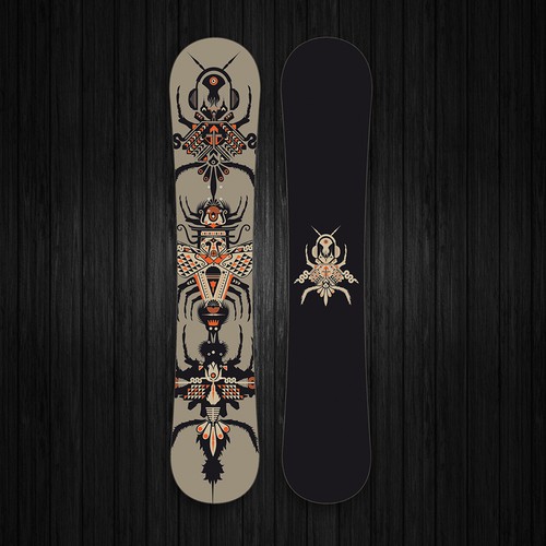 Snowboard design for a new brand.