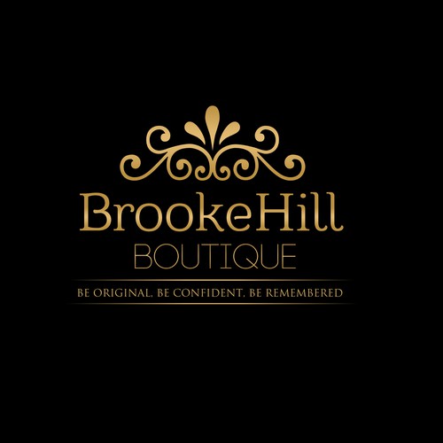 New logo for BrookeHill Boutique, an online woman's clothing boutique