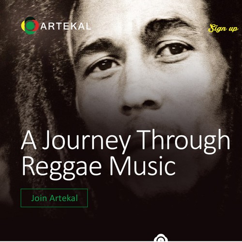 Design a killer music streaming service site for Reggae Music fans worldwide!