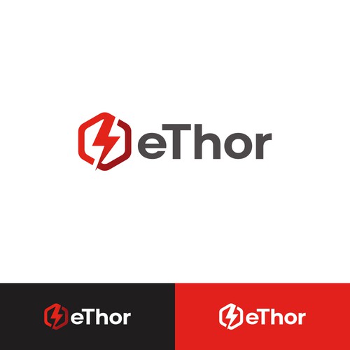Bold, minimalist logo for an electrician