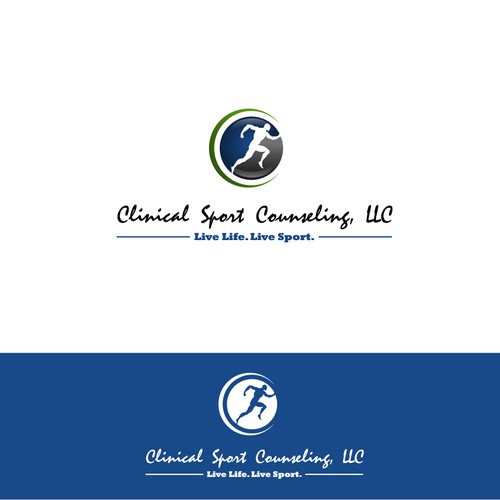 Create a one-of-a-kind logo for a clinical counseling practice that caters to athletes