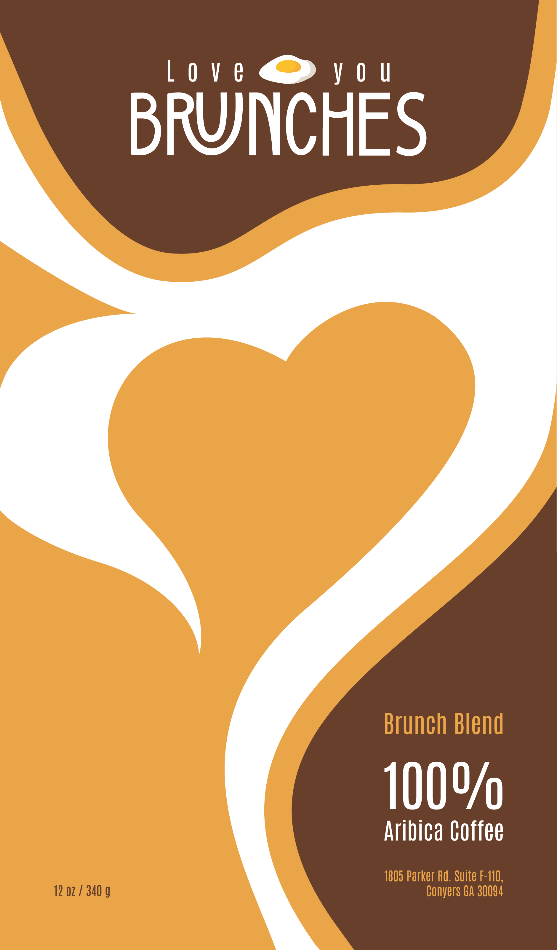 Love You Brunches Coffee Label