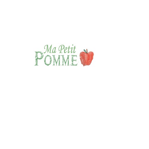 Un logo pour "Ma petite pomme" ! Un site marchand de produits respecteux pour bébé, enfants...