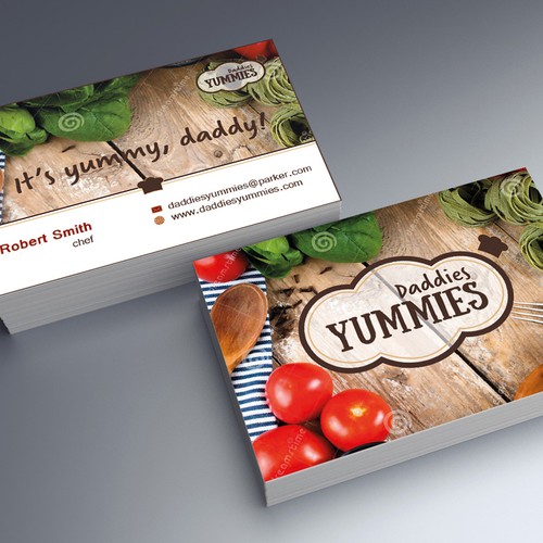 Creative name card of healthy artisan food for children - Daddy Yummies