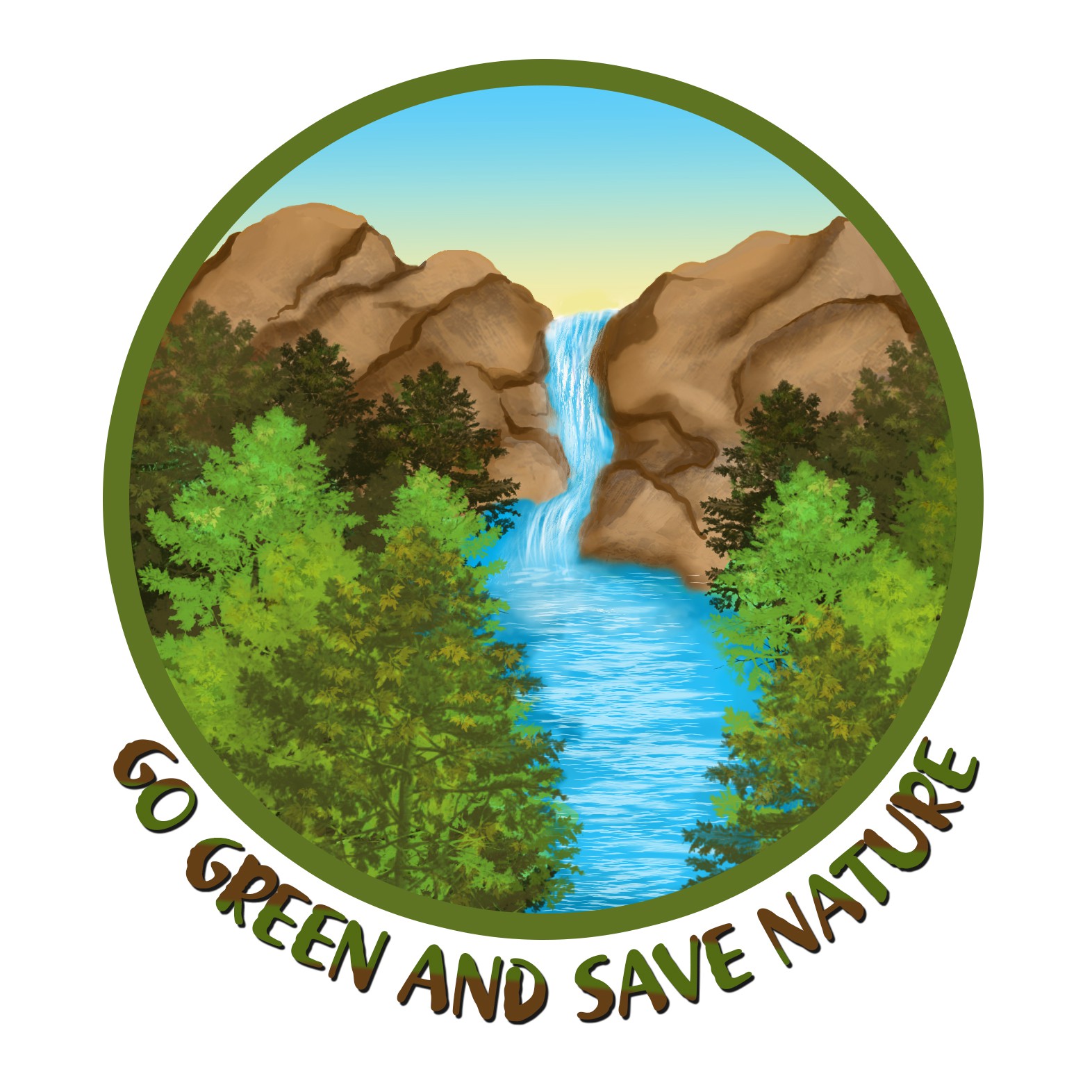 T-shirt design for a nature fundraiser