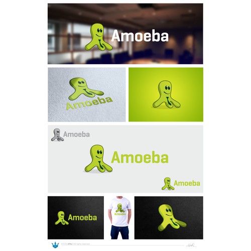 Amoeba: Challenging, fun logo for San Francisco Tech