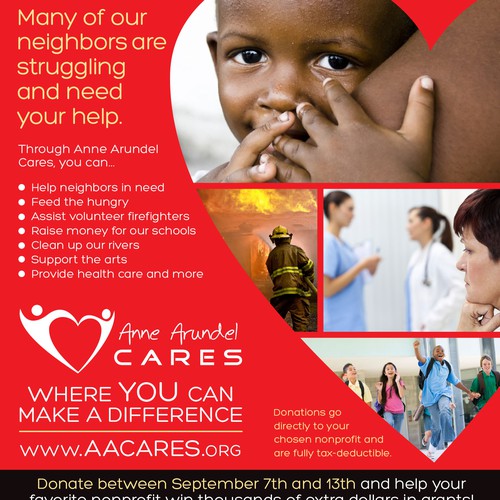 Create magazine ad for Anne Arundel Cares