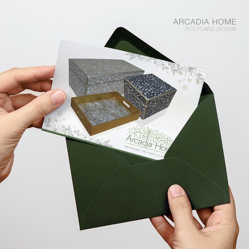 Post Card Design for Arcadia Home