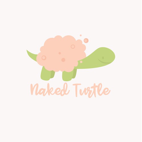 Design a cool logo for a natural body wash, Naked Turtle!