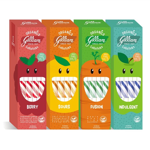 Lollisticks Packaging For Gillian Organics