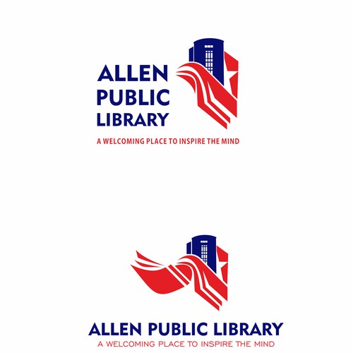 Create a fresh logo for a public library
