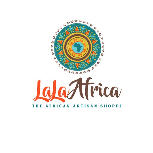 African inspired logo for handmade crafts shop
