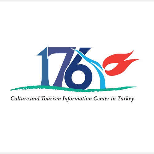 Logo concept for tourism logo