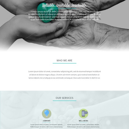 One-page website