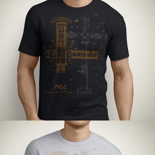 Sketch a fresh design for historic invention tshirt contest