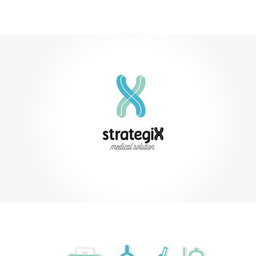 Create a logo that is sexy but sophisticated for Strategix Medical.