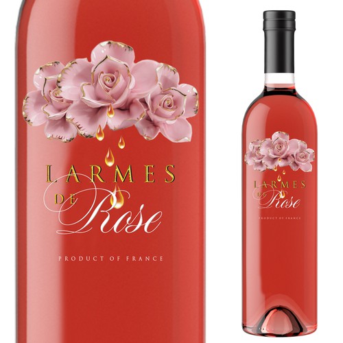 Label for Rose wine