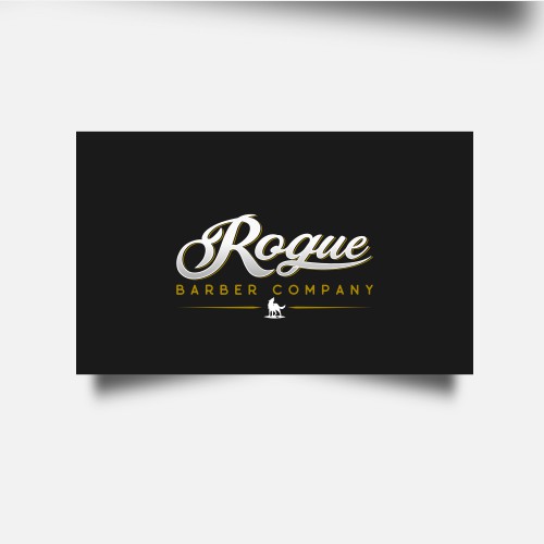 Clean, classy, vintage logo for Rogue Barber Company
