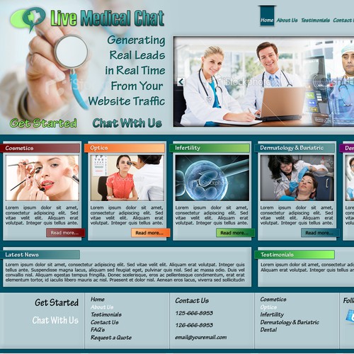 Create the next website design for Live Medical Chat - New, Innovative Website Design Needed