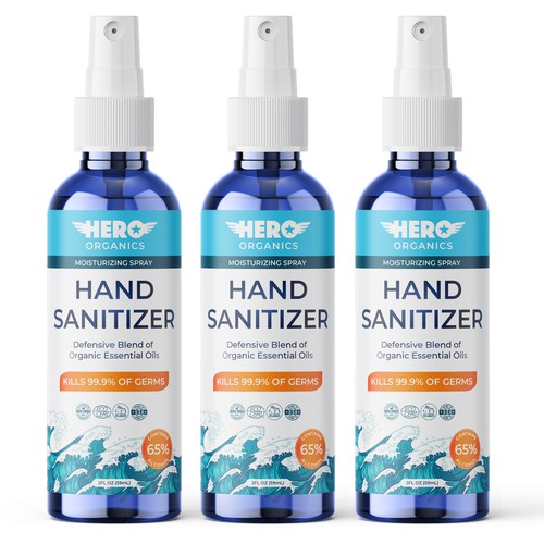 Label design for hand sanitizer