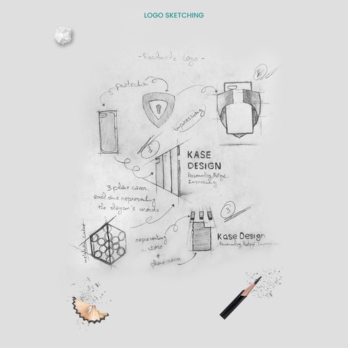 Logo design for a phone case store