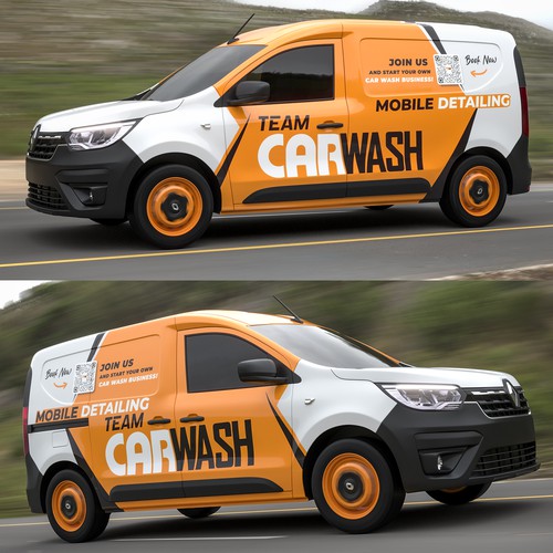 Mobile detailing van wrap