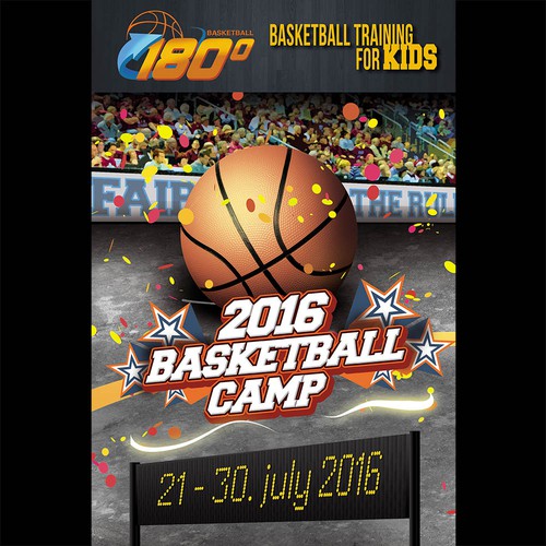 Basketball camp poster