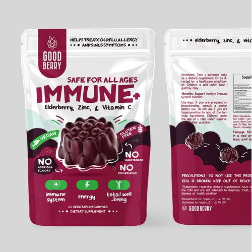 Stand-Up Pouch for Gummy Vitamins