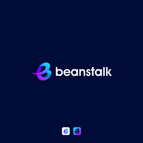 Letter B logo concept for Beanstalk