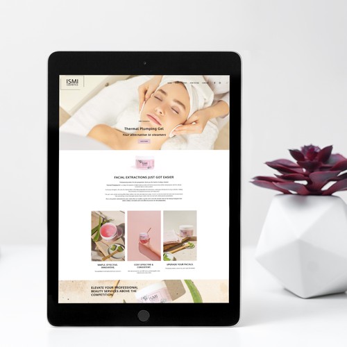ISMI Cosmetics - Website for skin care product