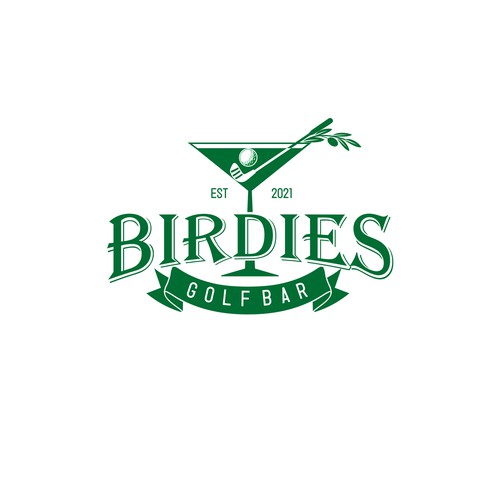 Golf bar logo for Colorado mountain town