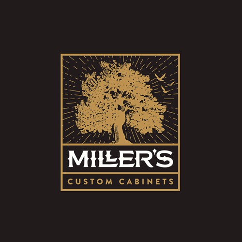 Millers Custom Cabinets Logo Design