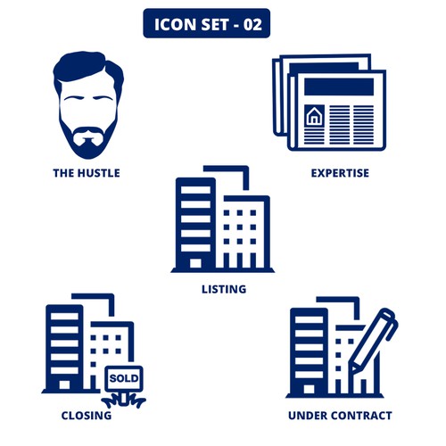 Custom made icon set