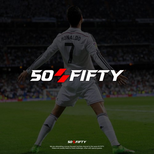 Clean logo for soccer-focused YouTube channel