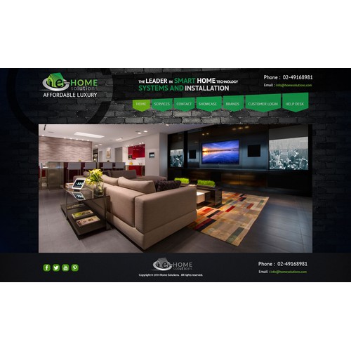 web page design for real estate industry.